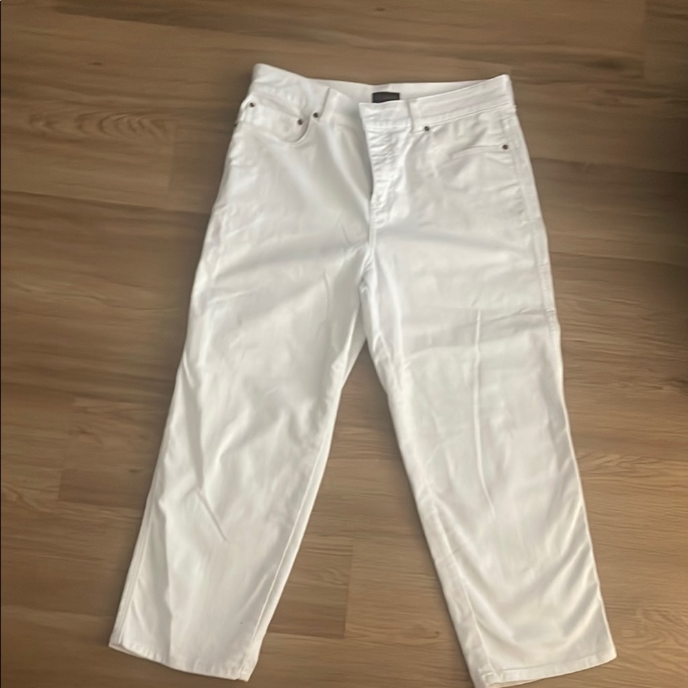 Talbots White Cropped Pants